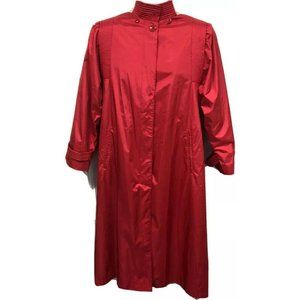 J Gallery Duck Long Coat Size 5/6 Vintage Red Ladies